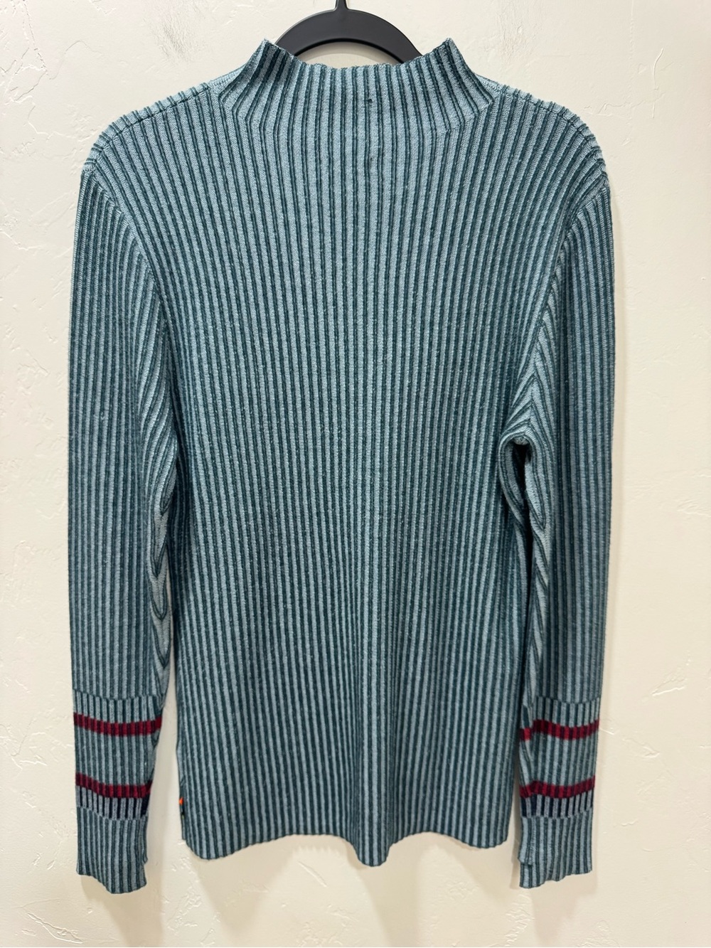 Smartwool Dacono Wool Blend Ribbed Knit Mock Neck Sweater Stretch Women's XL - Picture 2 of 11